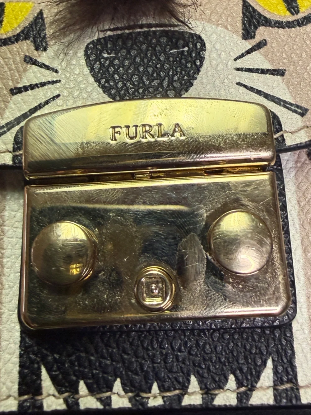 Furla Metropolis Micro Leopard Cat Bag - Limited Edition Animalia Charm - Picture 3 of 8